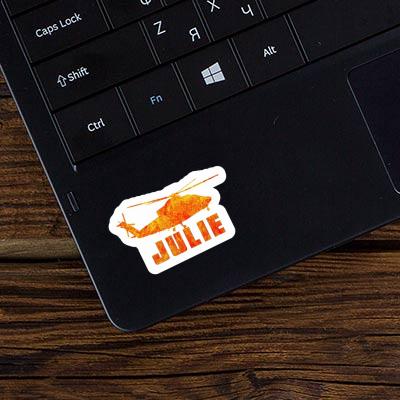 Sticker Julie Helicopter Laptop Image