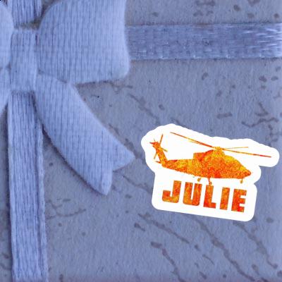 Sticker Julie Helicopter Laptop Image