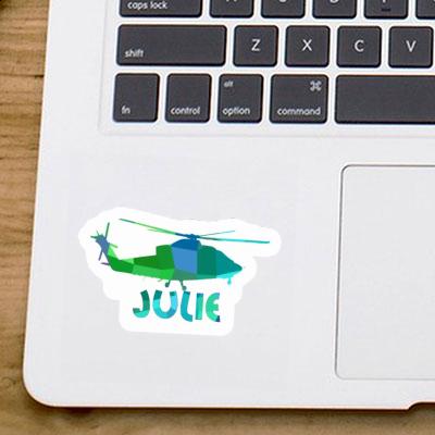 Sticker Julie Helicopter Notebook Image