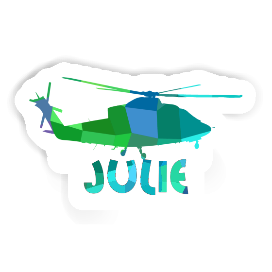 Sticker Julie Helicopter Notebook Image