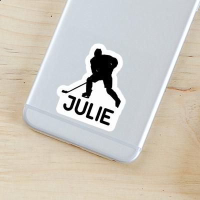 Sticker Eishockeyspieler Julie Notebook Image