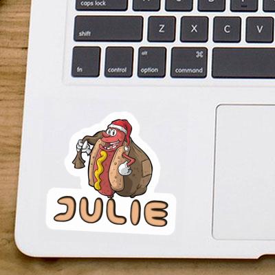 Sticker Christmas Hot Dog Julie Gift package Image