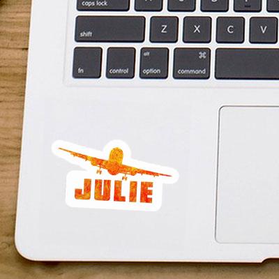 Sticker Julie Airplane Notebook Image