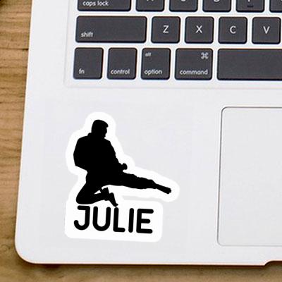 Sticker Karateka Julie Laptop Image