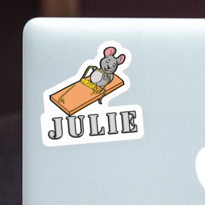 Souris de fitness Autocollant Julie Notebook Image