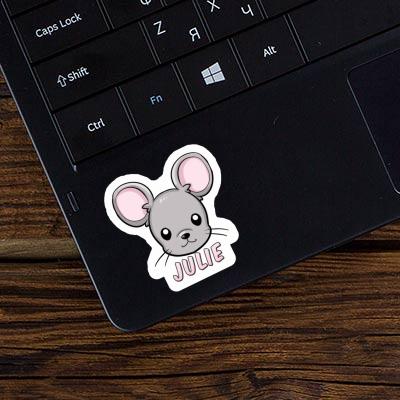 Julie Sticker Mouse Laptop Image