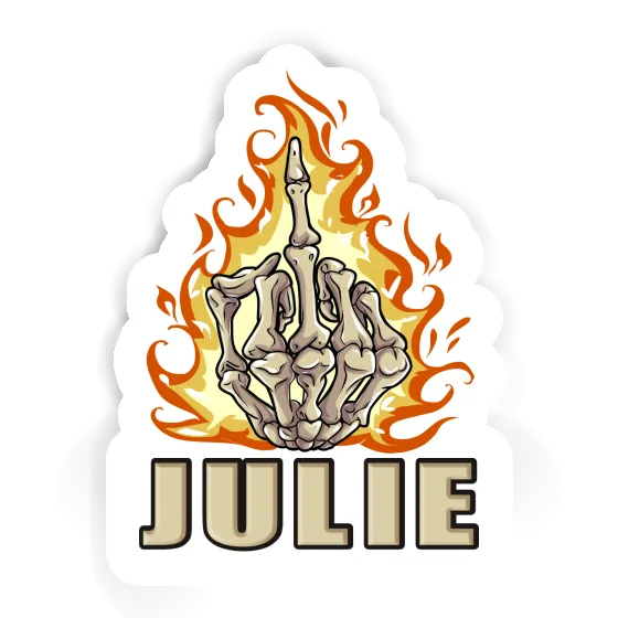 Sticker Julie Middlefinger Laptop Image