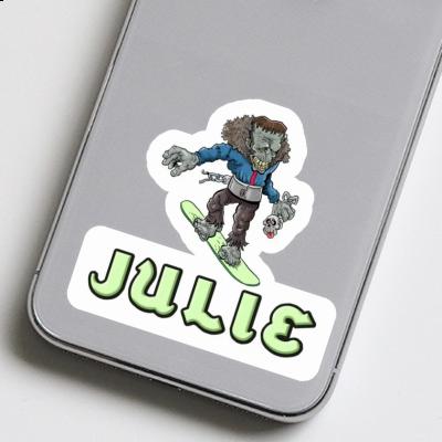 Sticker Snowboarder Julie Laptop Image