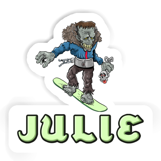 Sticker Snowboarder Julie Gift package Image