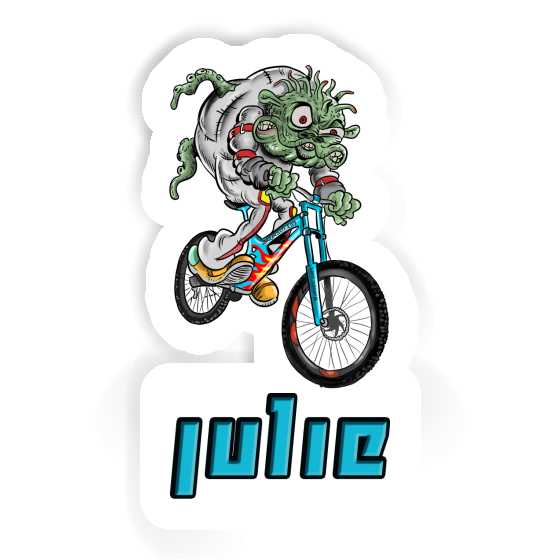 Sticker Downhill Biker Julie Laptop Image