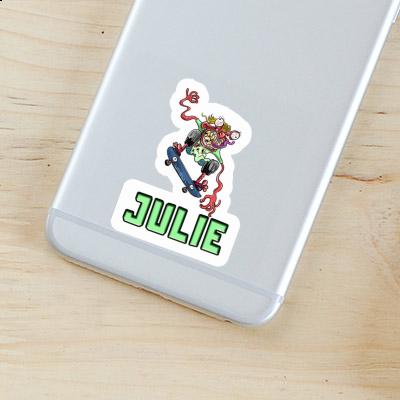 Skateboarder Sticker Julie Laptop Image