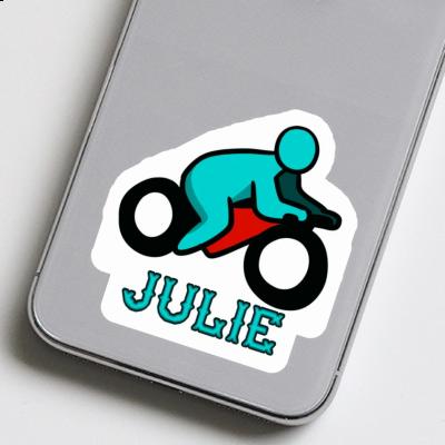 Sticker Julie Motorbike Driver Notebook Image