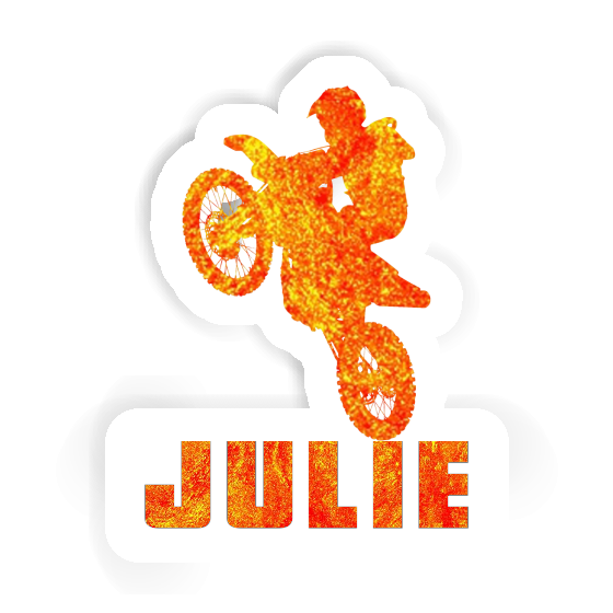 Sticker Motocross-Fahrer Julie Laptop Image