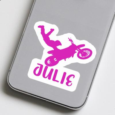 Motocross Rider Sticker Julie Image