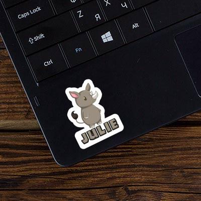 Sticker Rhino Julie Laptop Image