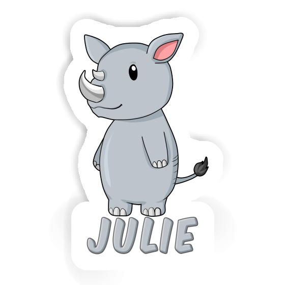 Sticker Julie Rhino Image