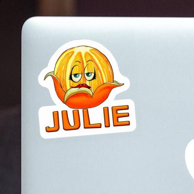 Sticker Julie Orange Laptop Image