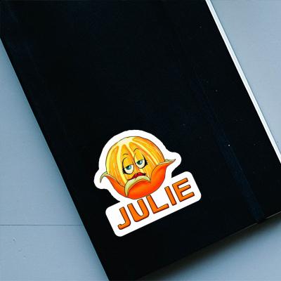 Orange Sticker Julie Laptop Image