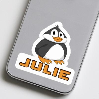 Julie Sticker Fat Penguin Laptop Image