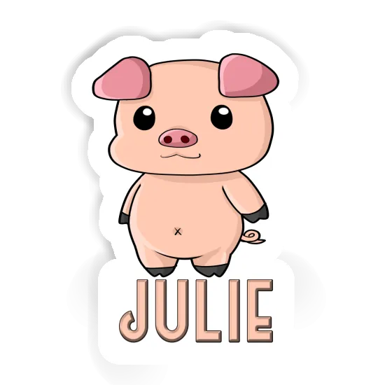 Julie Sticker Piglet Notebook Image