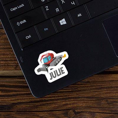 Sticker Snowcat Julie Laptop Image