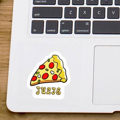 Sticker Pizza Julie Notebook Image