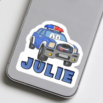 Sticker Julie Police Car Notebook Image