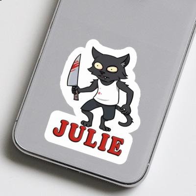 Sticker Julie Psycho Cat Image