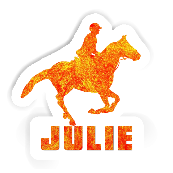 Julie Sticker Horse Rider Laptop Image