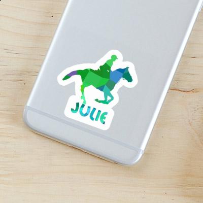 Sticker Julie Horse Rider Laptop Image