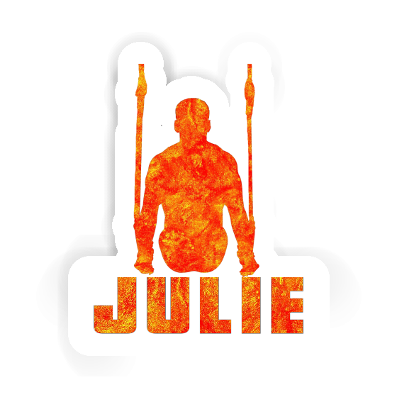 Sticker Ring gymnast Julie Notebook Image