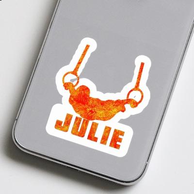 Sticker Ring gymnast Julie Notebook Image