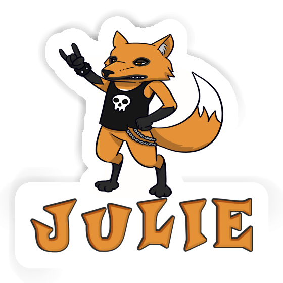 Sticker Julie Rocker Fox Notebook Image