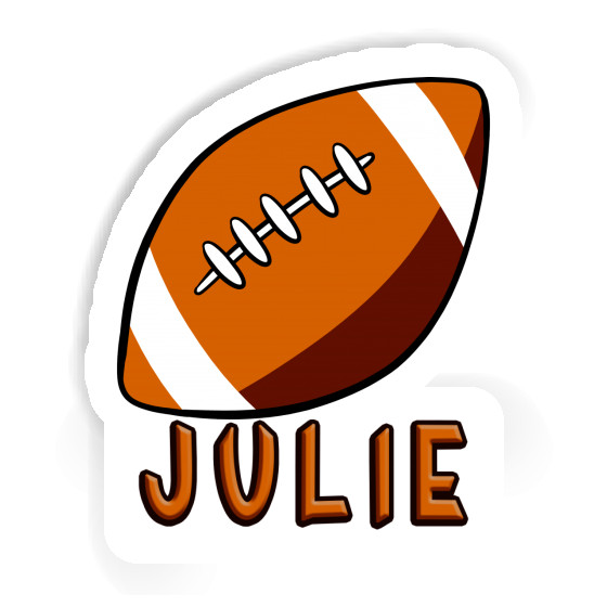 Sticker Julie Rugby Laptop Image