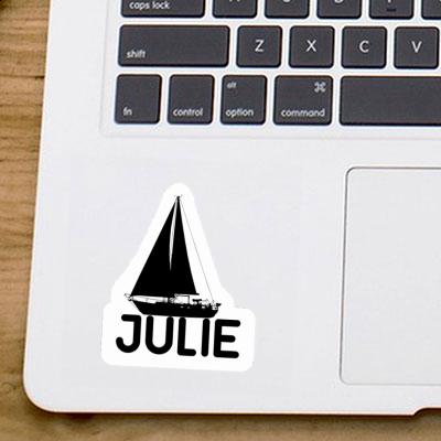 Sailboat Sticker Julie Notebook Image