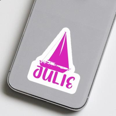 Sticker Julie Sailboat Laptop Image