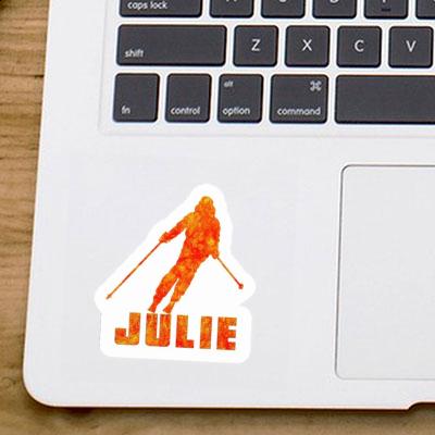 Skier Sticker Julie Notebook Image