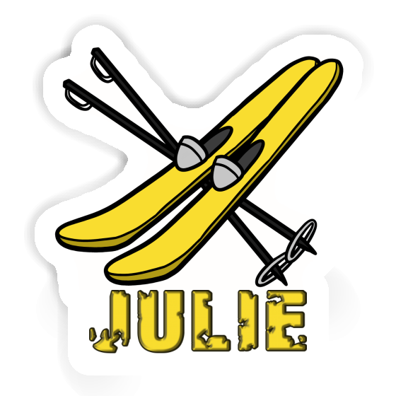 Julie Sticker Ski Laptop Image