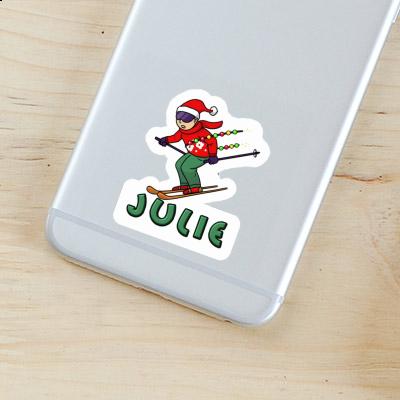 Julie Sticker Skier Image