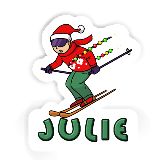 Julie Sticker Skier Laptop Image