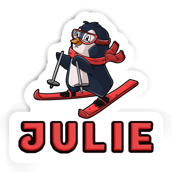 Sticker Skier Julie Laptop Image