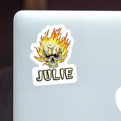 Sticker Julie Skull Laptop Image