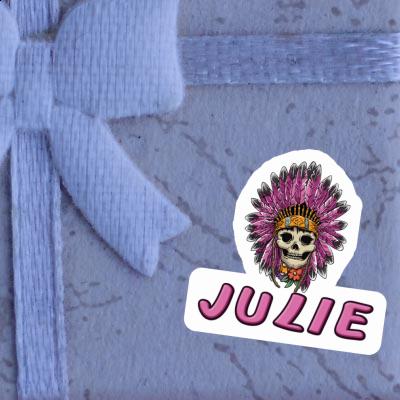 Sticker Womens Skull Julie Notebook Image