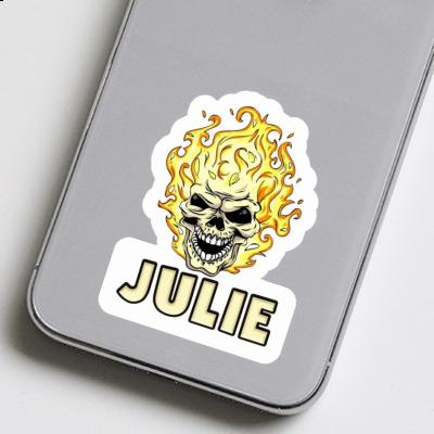 Sticker Julie Skull Notebook Image