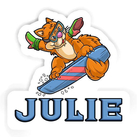 Sticker Snowboarder Julie Gift package Image