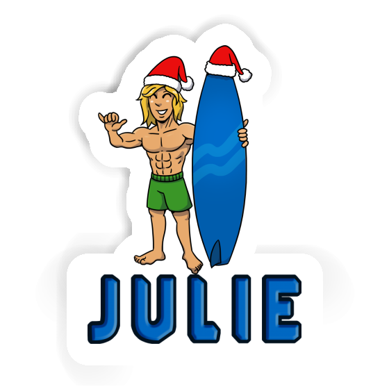 Sticker Christmas Surfer Julie Gift package Image