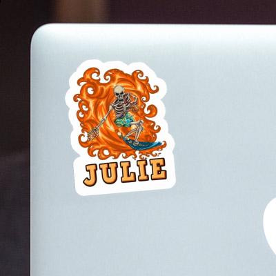 Sticker Julie Surfer Laptop Image