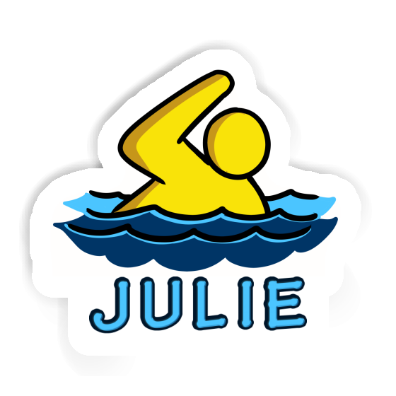 Julie Sticker Swimmer Notebook Image