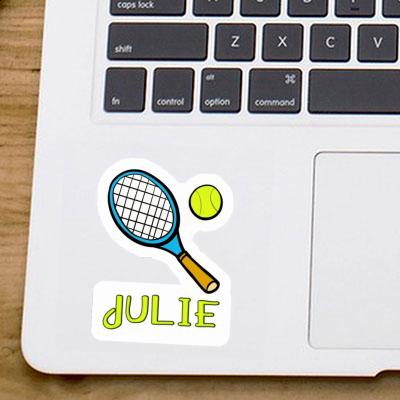 Julie Sticker Tennis Racket Laptop Image