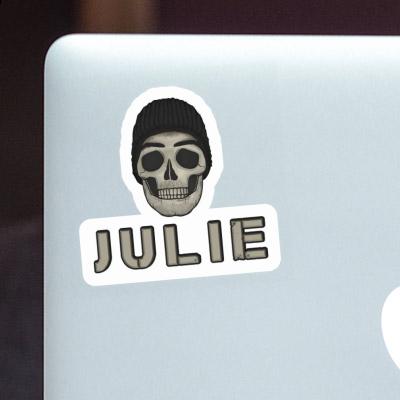 Sticker Julie Skull Laptop Image